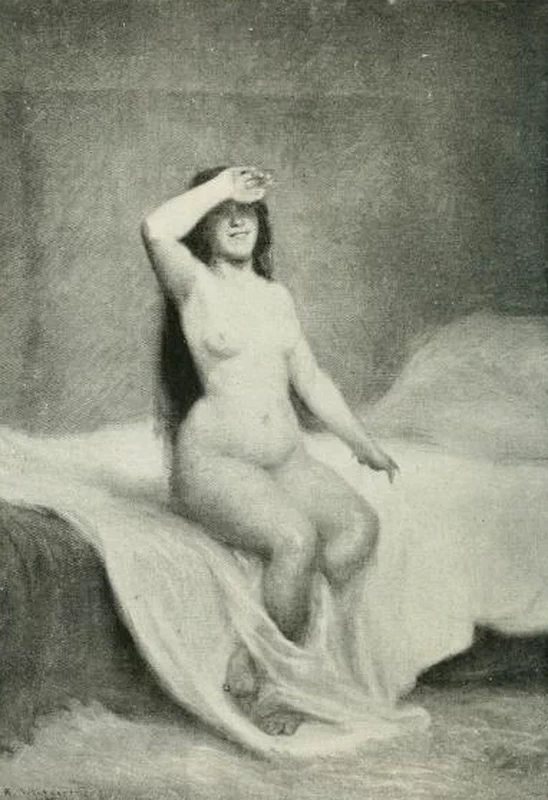 René Schützenberger - Donna nuda sul letto